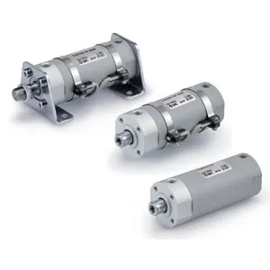 Xi lanh khí nén dạng tròn loại ngắn, tác động kép, một cần piston CG3BN20-1 - CG3 Series